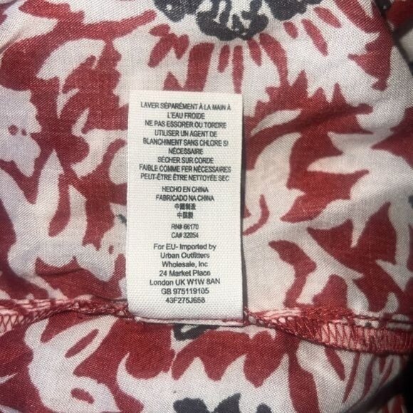 Free People Rogue Floral Open Front Kimono 100% Rayon Womens Size Medium - Picture 9 of 12